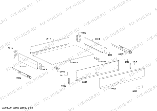 Схема №8 HSB785055N с изображением Труба для плиты (духовки) Bosch 00705831