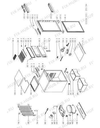 Схема №1 ARB 540-K/G/1 с изображением Компрессор Whirlpool 481936038523