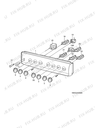 Взрыв-схема комплектующей Elektro Helios SN6110S - Схема узла H10 Control Panel