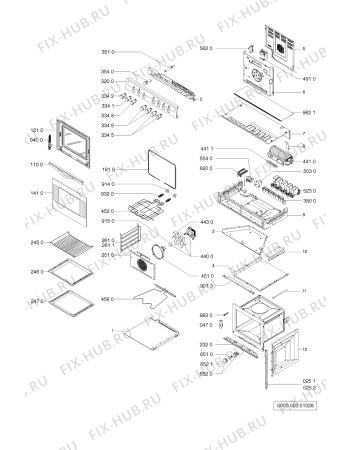 Схема №1 AKP718/WH/04 с изображением Электрорегулятор для духового шкафа Whirlpool 481927328486