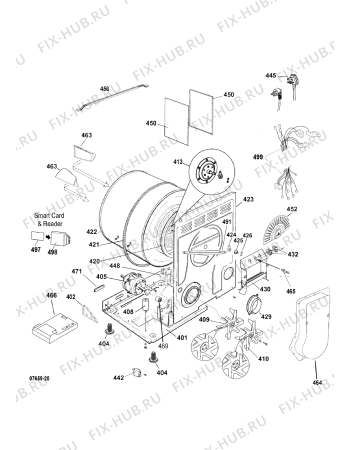 Взрыв-схема стиральной машины Indesit IDVL75BRK9U (F105536) - Схема узла