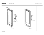 Схема №1 KSR38492 с изображением Дверь для холодильной камеры Siemens 00241064