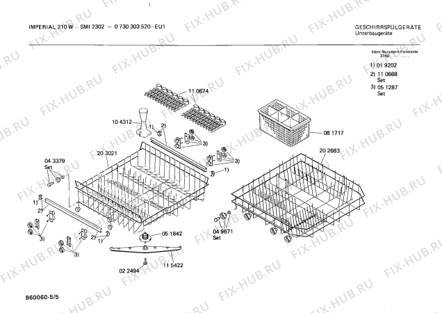 Схема №3 0730303520 GS210W с изображением Ручка для посудомоечной машины Bosch 00053780