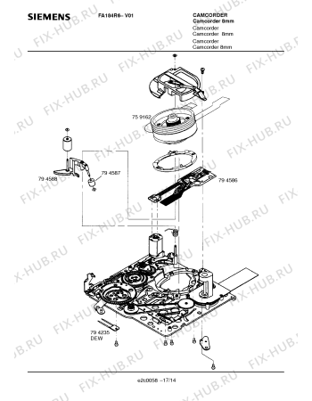 Схема №12 FA174R6 с изображением Кнопка (ручка регулировки) Siemens 00796295