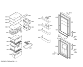 Схема №2 3KFB7810 с изображением Дверь морозильной камеры для холодильной камеры Bosch 00477170