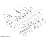 Схема №10 PRD484ECG с изображением Панель управления для плиты (духовки) Bosch 00246023