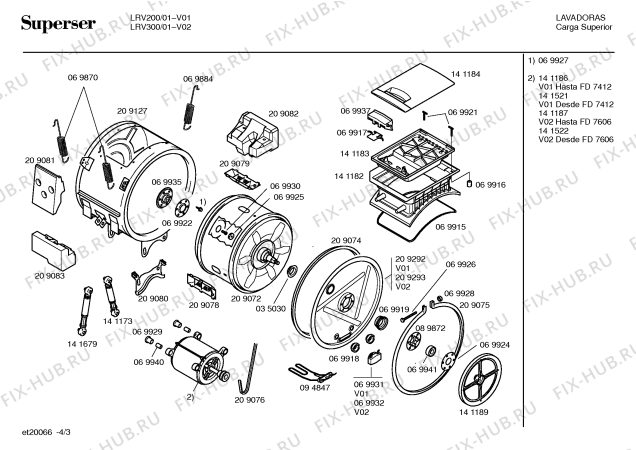 Схема №3 LRV200 с изображением Крышка для стиральной машины Bosch 00209287