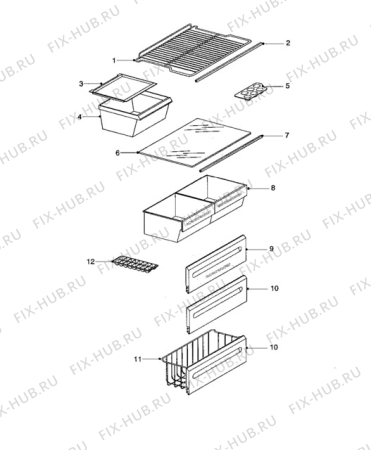 Взрыв-схема стиральной машины Zanussi ZFC36/46 - Схема узла Furniture