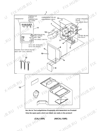 Взрыв-схема холодильника Electrolux B2000 - Схема узла Relay Kit