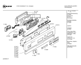Схема №6 S4459N0 SI759 с изображением Передняя панель для электропосудомоечной машины Bosch 00358514