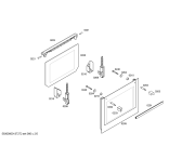 Схема №1 HBA43B160F с изображением Внешняя дверь для духового шкафа Bosch 00673210