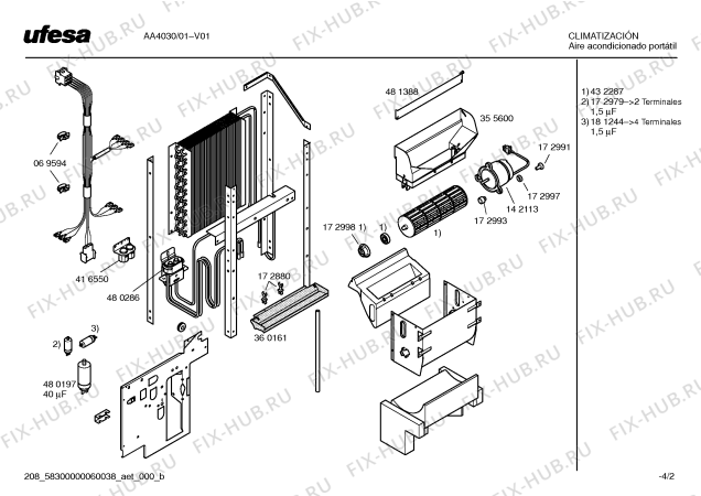 Схема №2 AA4030 SYSTEM EASY CONNECT с изображением Вентиляционная решетка для сплит-системы Bosch 00369693