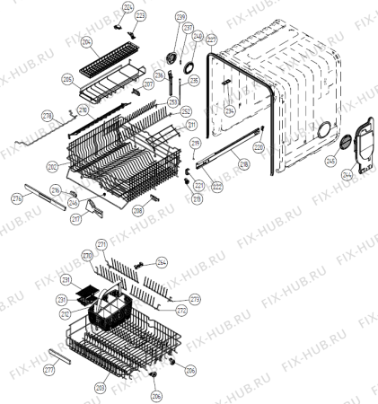 Взрыв-схема посудомоечной машины Gorenje MSE 860   -FARS (900001300, DW20.4) - Схема узла 02