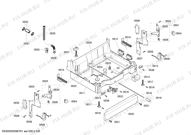 Схема №3 SHX33A02UC Bosch с изображением Кабель для посудомойки Bosch 00494814