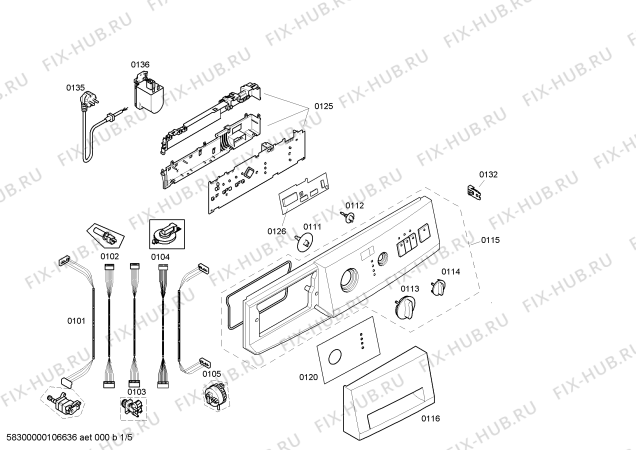 Схема №4 WXL1471EX SIWAMAT XL 1471 с изображением Ручка для стиралки Siemens 00493402