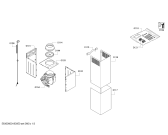 Схема №1 DWA09W450 с изображением Стеклянная полка для вытяжки Bosch 00710233