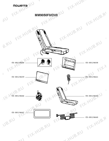 Схема №1 MM9050F0/DV0 с изображением Запчасть для электротехники по уходу за телом Rowenta CS-00124660