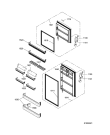 Схема №4 WTMS 640 с изображением Дверца для холодильника Whirlpool 482000004308