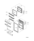 Схема №4 WTMS 640 с изображением Дверца для холодильника Whirlpool 482000004312