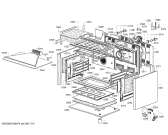 Схема №2 HSB738156A с изображением Нижняя часть корпуса для плиты (духовки) Bosch 00688866