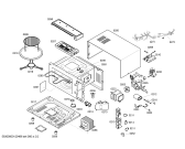 Схема №1 3WG1927 с изображением Шасси для микроволновой печи Bosch 00662551