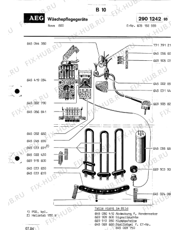 Взрыв-схема посудомоечной машины Aeg NOVA 800 - Схема узла Section6
