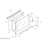 Схема №5 HBN43L570B с изображением Фронтальное стекло для духового шкафа Bosch 00472823
