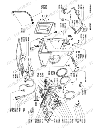 Схема №1 AWL 643 с изображением Микромодуль для стиралки Whirlpool 481921478597