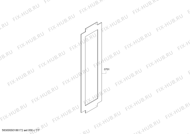 Схема №2 RF463703 с изображением Зажим для холодильника Bosch 10001785