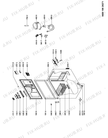 Схема №1 WHE22333 с изображением Дверца для холодильной камеры Whirlpool 481010446269