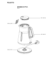 Схема №1 BV600C31/7Y0 с изображением Часть корпуса для чайника (термопота) Rowenta MS-622352