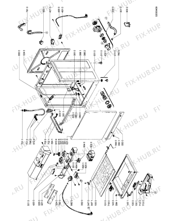 Схема №2 AWL 394/1 с изображением Кнопка, ручка переключения для стиральной машины Whirlpool 481941258277