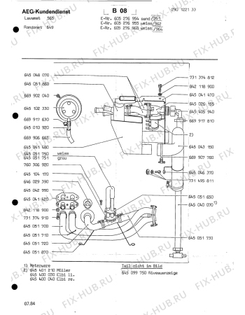 Взрыв-схема стиральной машины Aeg LAV565 - Схема узла Section5