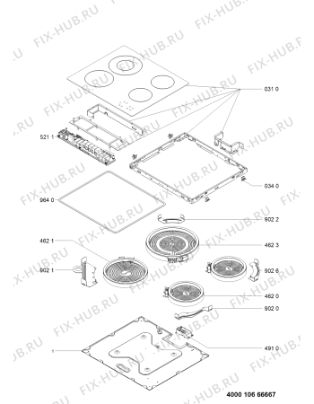 Схема №1 AKT 8130/NE с изображением Поверхность для духового шкафа Whirlpool 481010656099