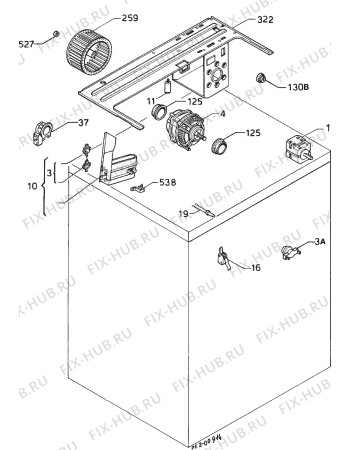 Взрыв-схема стиральной машины Zanussi TD220T - Схема узла Electrical equipment 268