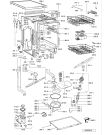 Схема №1 ADP 4510 WH с изображением Панель для электропосудомоечной машины Whirlpool 481245373266