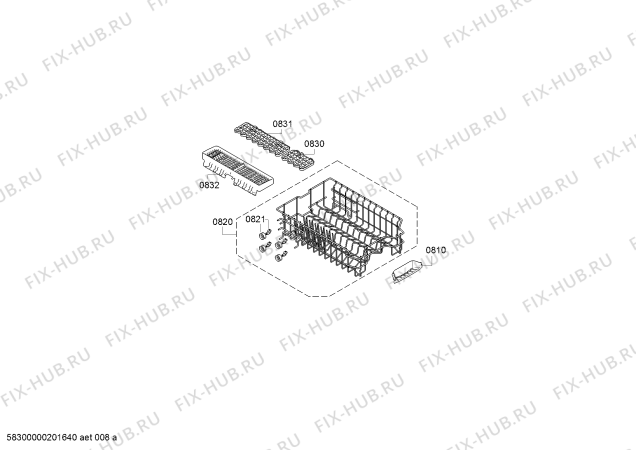 Схема №7 SR25M236EU IQ500 с изображением Ручка для посудомойки Siemens 00655796