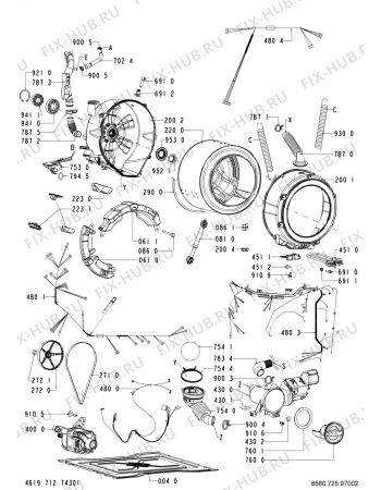 Схема №1 724 WT/WT с изображением Другое для стиралки Whirlpool 480111101795