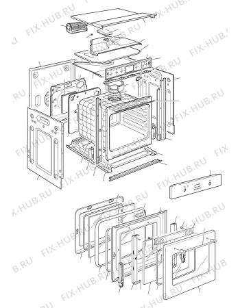 Схема №2 PMFPS60B с изображением Микромодуль для плиты (духовки) DELONGHI 074058SG
