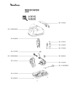 Схема №2 ME630139/350 с изображением Корпусная деталь для электрошинковки Moulinex SS-1530000028