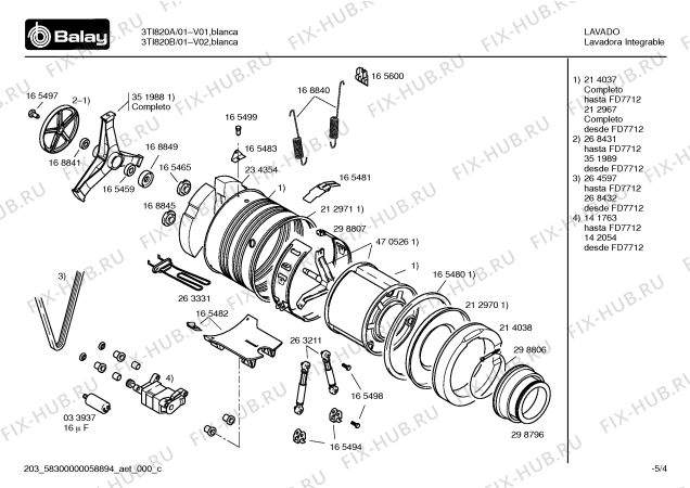 Схема №2 3TI820A с изображением Программатор для стиралки Bosch 00264596