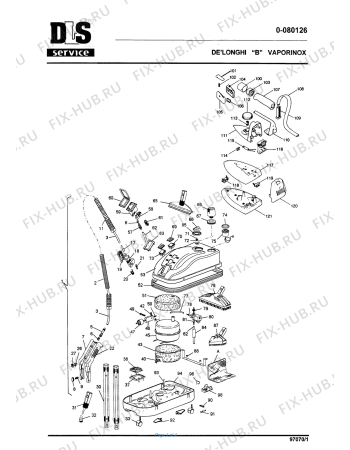 Схема №1 JETTO T100 с изображением Крышка для мини-пылесоса DELONGHI VT106424