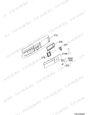 Схема №5 LOKOHWD с изображением Блок управления для стиралки Aeg 973914605913016