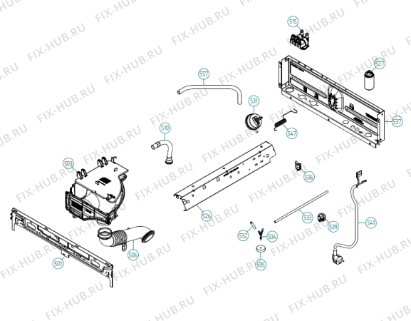 Взрыв-схема стиральной машины Gorenje SPARMEISTER EDITION 1600 AT   -White #3306864400 (900004580, WM70.2) - Схема узла 05