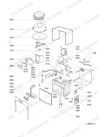 Схема №1 EMSD 6622 AL с изображением Сенсорная панель для микроволновой печи Whirlpool 481245350376