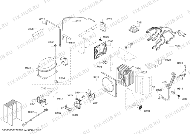 Схема №9 T42BR810NS с изображением Шарнир для посудомоечной машины Bosch 00629234