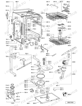 Схема №1 GSXK 7316/2 с изображением Панель управления для посудомойки Whirlpool 480140101273