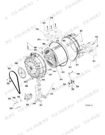 Схема №3 WMD960PUK (F054728) с изображением Запчасть для стиралки Indesit C00262503