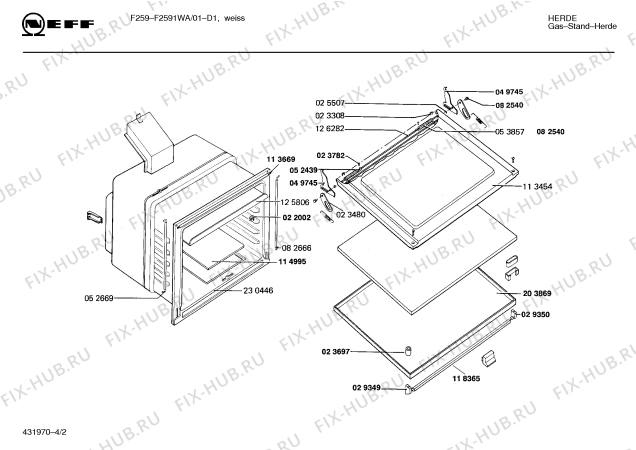 Схема №2 J2533W0 J 253 с изображением Направляющая для плиты (духовки) Bosch 00041474
