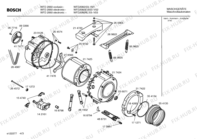 Схема №1 WFD2060EU WFD2060 electronic с изображением Панель управления для стиралки Bosch 00362275